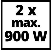Symbol: 2 x maximal 900 Watt