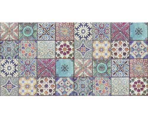 Fliesenmuster mit verschiedenen geometrischen und floralen Designs