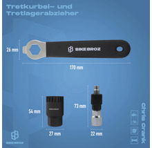 Tretkurbel und Tretlagerabzieher Set mit Kurbel Abzieher, Innenlager Abzieher und Steckschlüssel