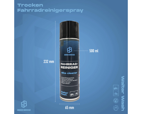 Trockenes Fahrradreinigerspray, 500 ml