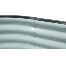 Jardinière surélevée classique WESTMANN ovale 240 x 80 x 82 cm gris