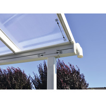 Toiture pour terrasse PALRAM Sierra 670 x 230 cm blanc