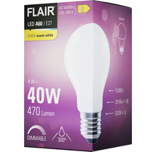Ampoule LED à intensité lumineuse variable FLAIR A60 E27/4W(40W) 470 lm 2700 K blanc chaud mat-thumb-6
