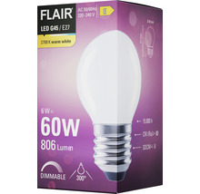 Ampoule sphérique LED FLAIR à intensité lumineuse variable G45 E27/6W(60W) 806 lm 2700 K blanc chaud mat-thumb-6
