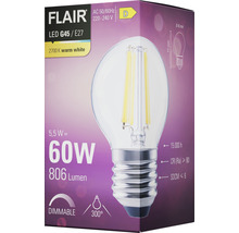 Ampoule sphérique LED à intensité lumineuse variable FLAIR G45 E27/5,5W(60W) 806 lm 2700 K blanc chaud clair-thumb-6
