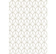 Tischdecke Style Hana weiß beige 100 x 140 cm