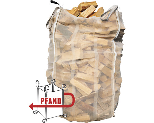 Sack mit Brennholz inklusive Pfand