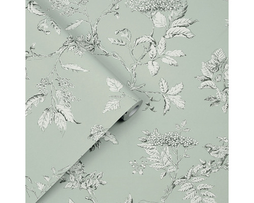 Tapetenrolle mit floralem Muster