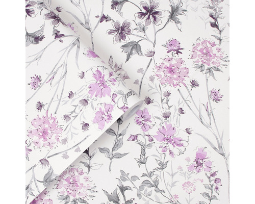 Rouleau de papier peint à motif floral