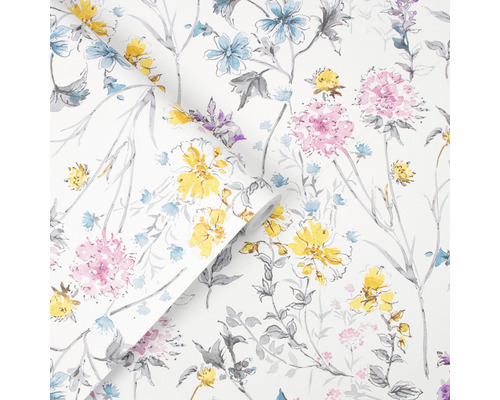 Rouleau de papier peint à motif floral