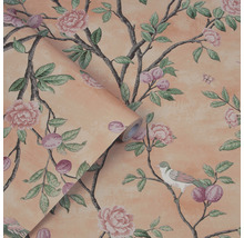 Papier peint à motifs floraux et motif d''oiseau