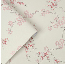 Papier peint à motif floral