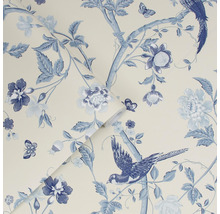Papier peint avec motif d''oiseaux, de papillons et de fleurs