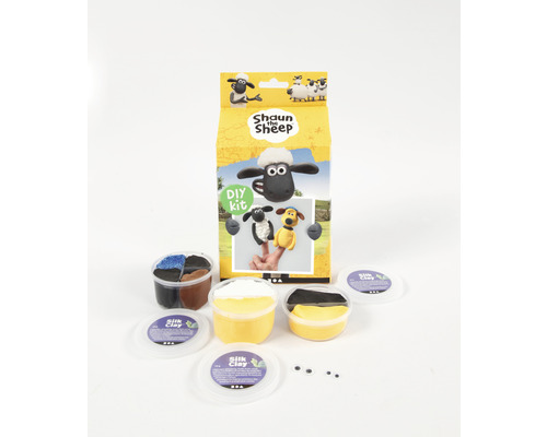 Kit de bricolage Shaun le mouton avec Silk Clay