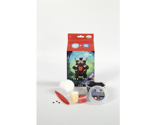 Kit de bricolage pour créer des monstres laids avec de la pâte à modeler en mousse et de la pâte à modeler en soie