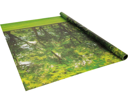 Film décoratif avec motif de forêt enroulé