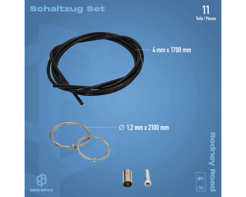 Schaltzug Set mit 11 Teilen