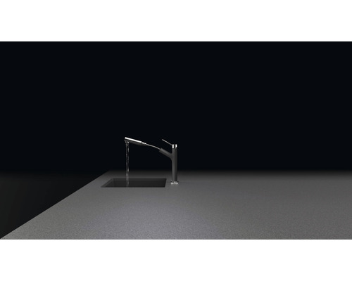 Robinet de cuisine avec douchette extractible sur évier