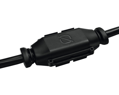 Schwarzer Kabelverbinder