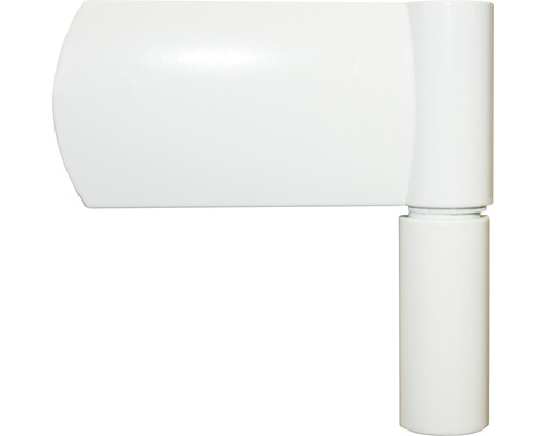 Paumelle de porte blanche