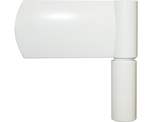 Paumelle de porte blanche pour la fixation d''une porte