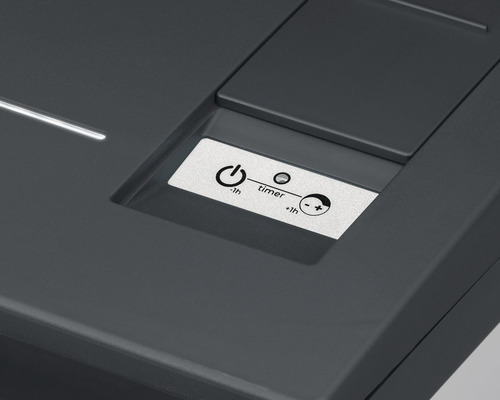 Nahaufnahme eines Bedienfelds mit Timerfunktion