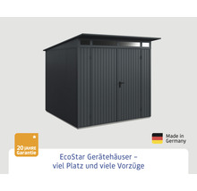 Gartenhaus Hörmann EcoStar Trend-P Typ 2 RAL7016 Doppeltür 247,9 x 283,4 cm anthrazit