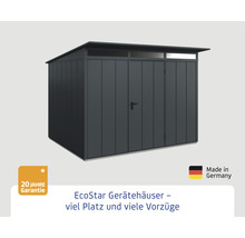 Gartenhaus Hörmann EcoStar Elegant-P Typ 3 RAL7016 Einzeltür 312,7 x 283,4 cm anthrazit