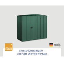Gartengerätehaus aus Metall mit Tür