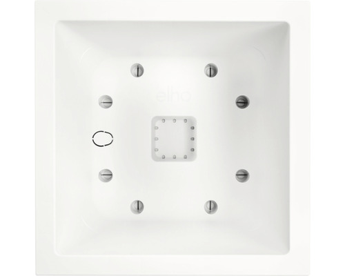 Plaque de soucoupe carrée Elho avec trous de vis