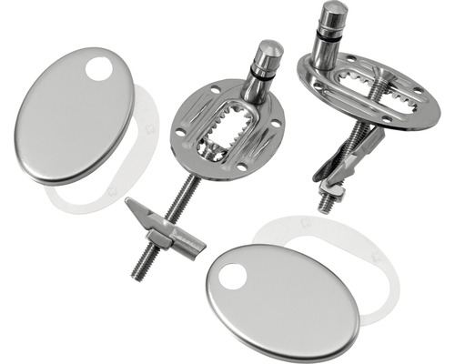 Befestigungsset für Toilettendeckel aus Metall