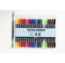 Set de marqueurs textiles avec 20 stylos, lavable jusqu''à 40 degrés