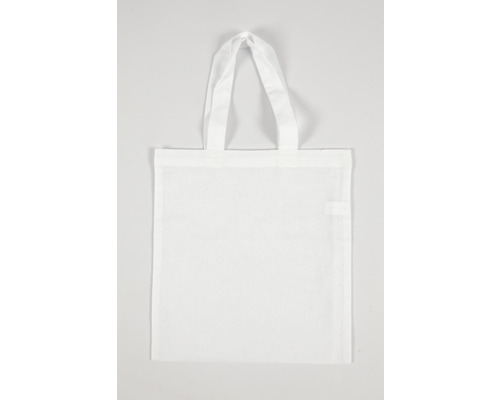 Weisse Stofftasche mit Tragegriffen