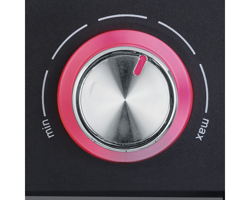 Drehknopf mit der Aufschrift min und max