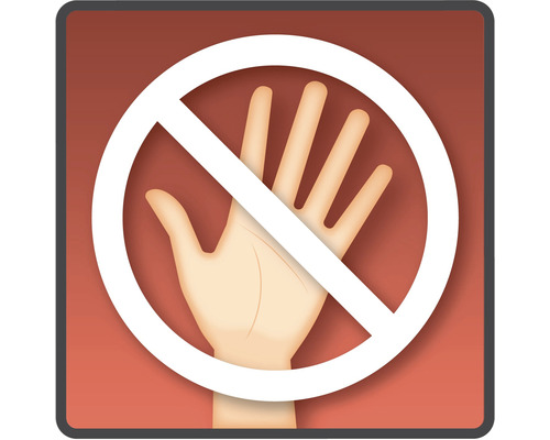Panneau Ne pas toucher