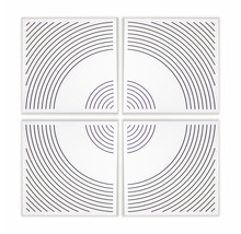 Panneau acoustique WAVO blanc 500 x 500 x 57 mm