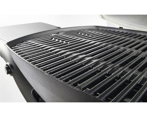 Détail de la grille d''un barbecue à gaz