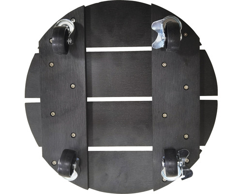 Planche à roulettes pour plantes en bois avec roulettes