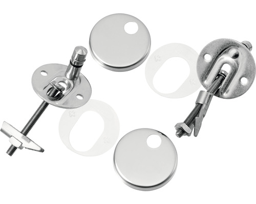 Toilettensitzbefestigung aus Metall