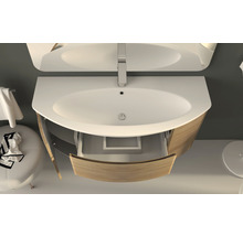 Waschtischunterschrank Eden 121 cm Tabak Eiche montiert