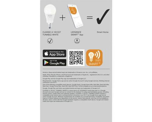 Image de configuration d''une maison intelligente avec lampe LED, application et wifi
