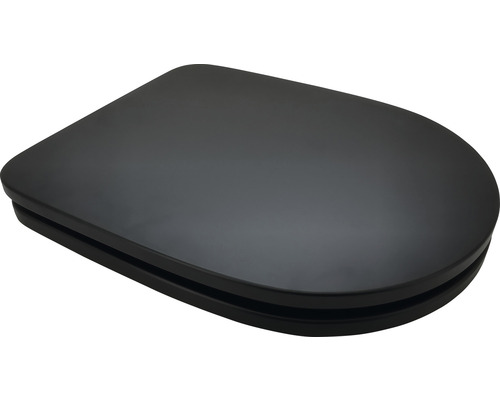 Schwarzer Toilettensitz