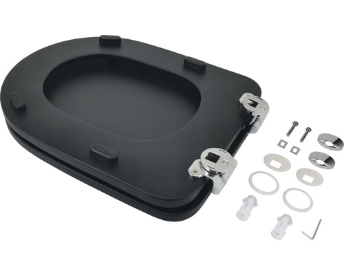 Toilettendeckel aus Duroplast mit Befestigungsmaterial