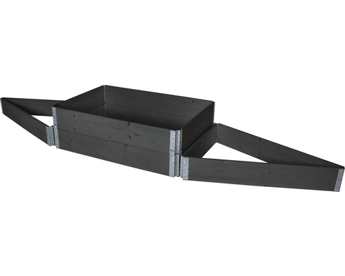 Jardinière surélevée en bois avec barrière anti-limaces