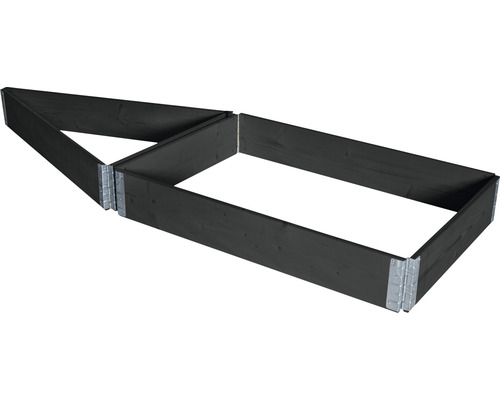 Jardinière en bois de forme triangulaire