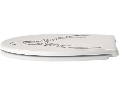 Toilettendeckel mit Hirschmotiv