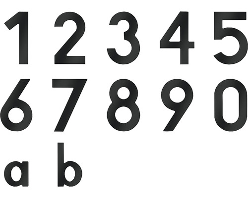 Hausnummern und Buchstaben