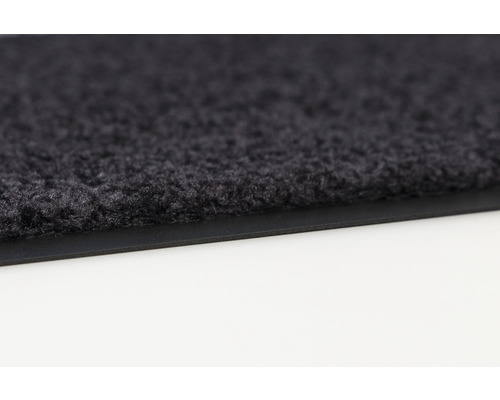 Tapis de propreté avec surface textile et bordure en caoutchouc