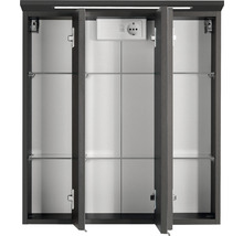 Spiegelschrank Held Möbel 60 x 20 x 66 cm dunkelgrau 3-türig 009