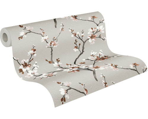 Rouleau de papier peint à motif floral